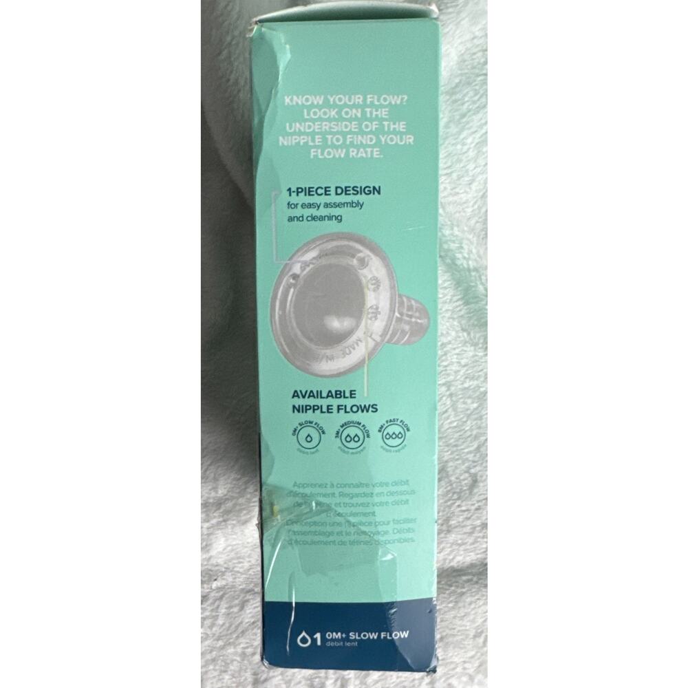 Evenflo Classic Glass Standard Neck 3 Pack 8oz Baby Bottles Slow Flow Nipple Cap - Picture 4 of 9